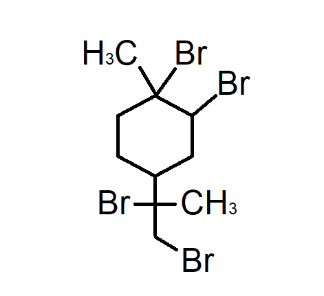 Dipentene tetrabromide Chemical Structure